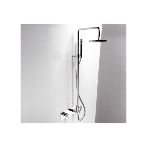 Shower Column, Ponsi 387/2 CR, Adjustable Chrome Shower Column With Shower Head, Diverter And Handshower 387/2 CR